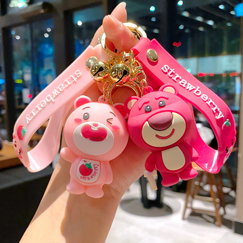Móc khoá gấu hồng