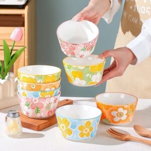 Chén Sứ Trụ 3D Hình Hoa 4.5inch 11cm. (GDN)