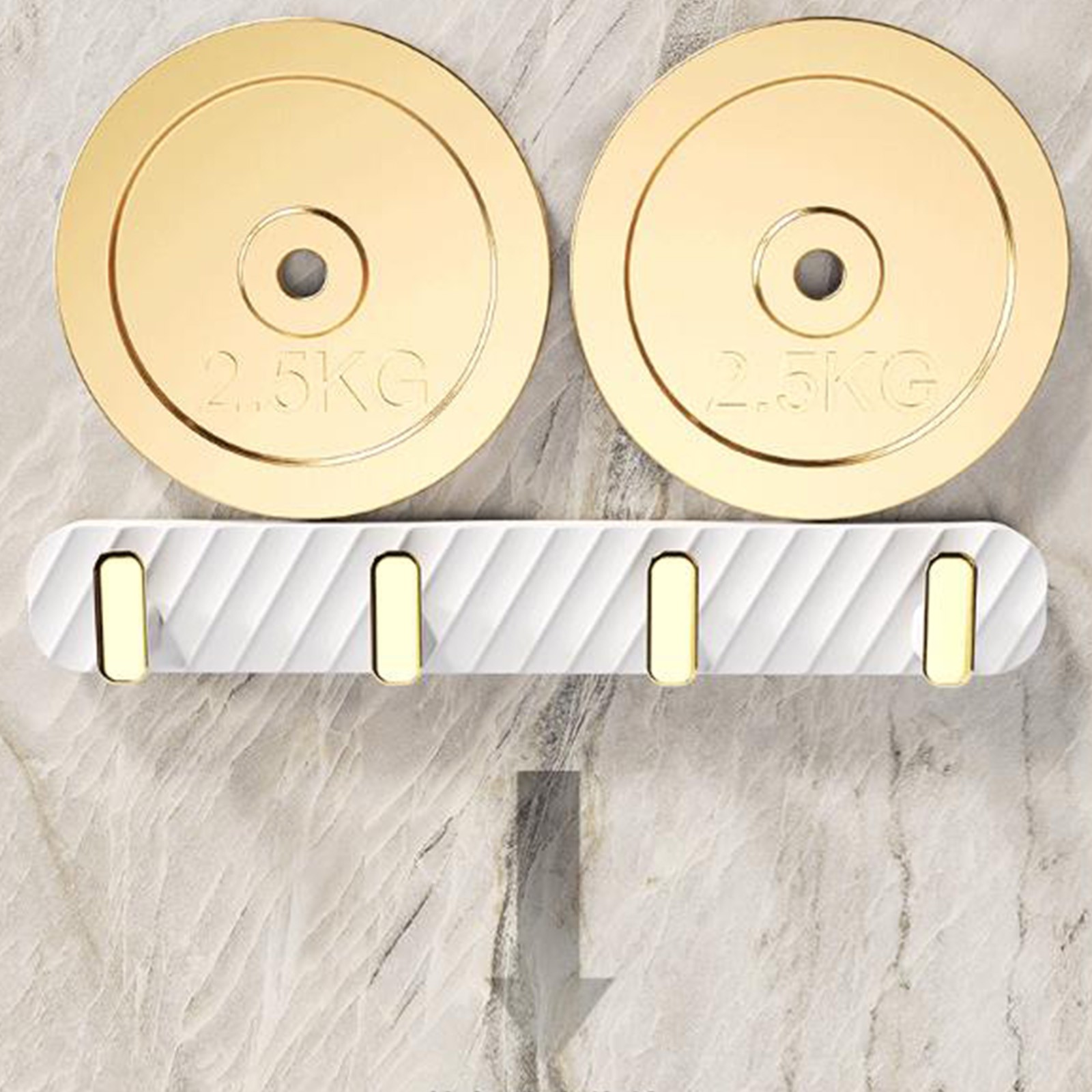 SDNall Wall Mounted Coat Rack With 4 Hooks, Adhesive And Screw-On Entryway Hanging Solution For Towels, Bags, And Hats, L-Shaped Design Saves Space