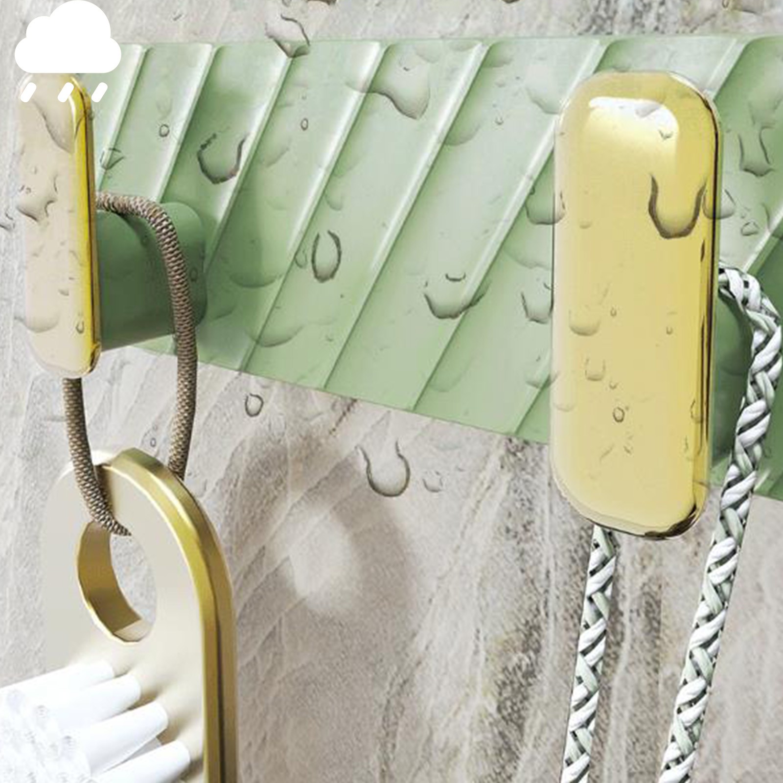 SDNall Wall Mounted Coat Rack With 4 Hooks, Adhesive And Screw-On Entryway Hanging Solution For Towels, Bags, And Hats, L-Shaped Design Saves Space