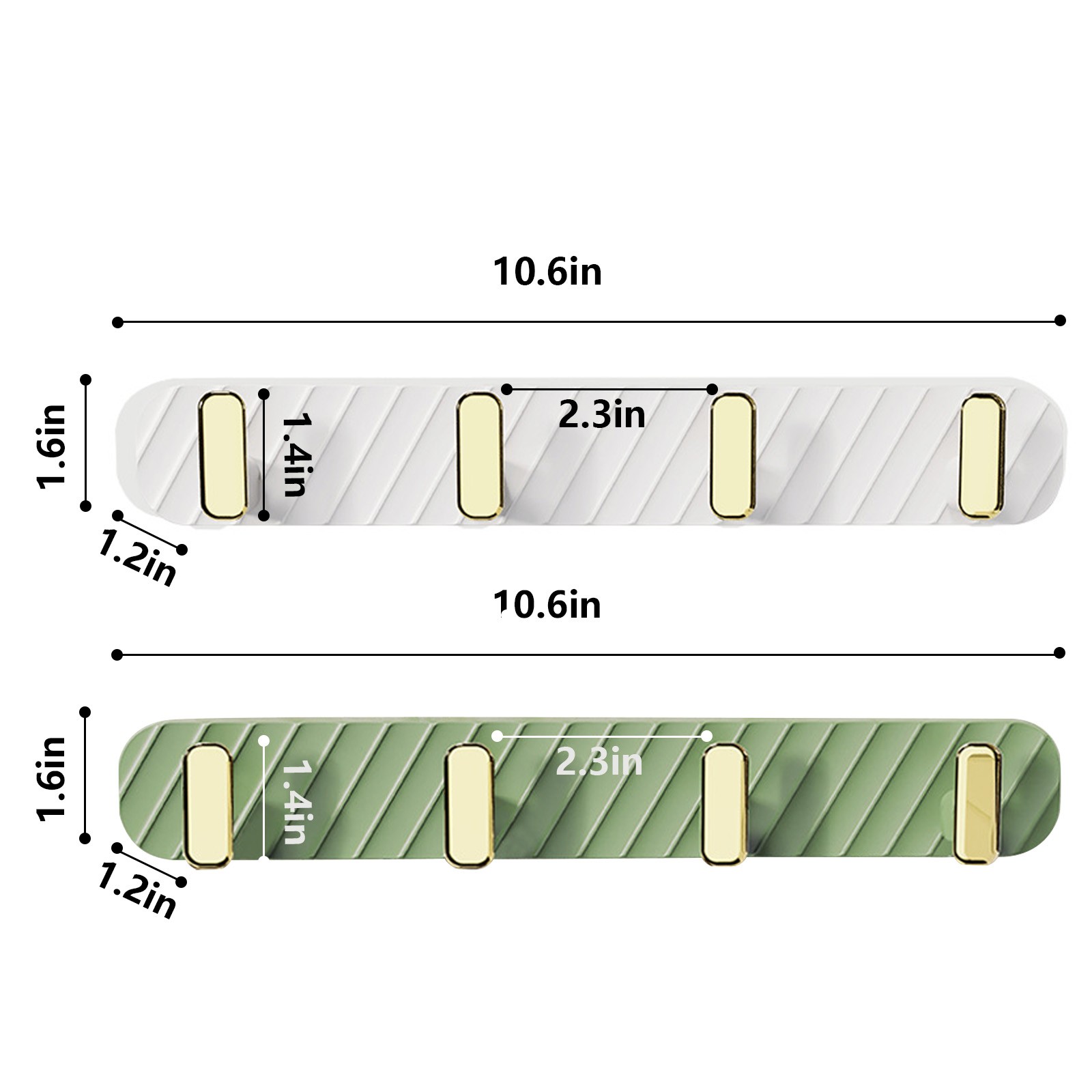 SDNall Wall Mounted Coat Rack With 4 Hooks, Adhesive And Screw-On Entryway Hanging Solution For Towels, Bags, And Hats, L-Shaped Design Saves Space