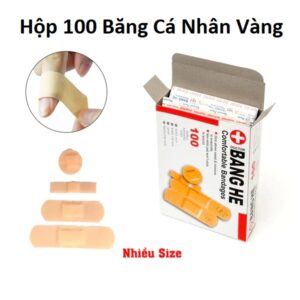Hộp 100 Băng Keo Cá Nhân (Vàng)