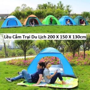 Lều Cắm Trại Du Lịch 200 X 150 X 130cm. HDDT