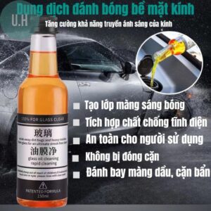 Chai Nước rửa kính ô tô chuyên dụng tẩy sạch màng dầu 150ml