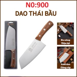 Dao Thái Thịt Bầu ASAKH Japan No: 900 Cán Gỗ. DP
