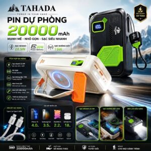 Pin Dự Phòng Sạc Nhanh 22.5W TAHADA T-215A 20.000mah.
