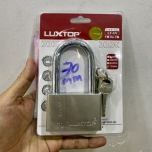 Ổ Khóa Gọng Dài màu bạc Luxtop 7 phân (70mm)