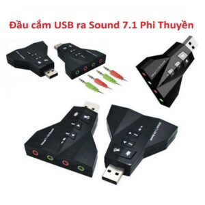 Đầu cắm USB ra Sound 7.1 Phi Thuyền 4 lỗ. (HH)