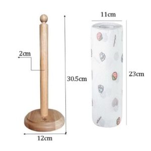 Cây Cọc Gỗ Để Cuộn Giấy Lau Đa Năng
