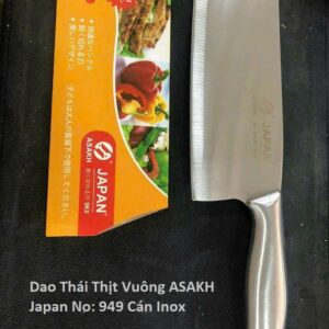 Dao Thái Thịt Vuông ASAKH Japan No: 949 Cán Inox. DP