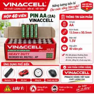 Hộp 40 Viên Pin AA (2A) VINACCELL