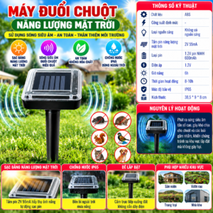 Máy Đuổi Chuột Năng Lượng Mặt Trời. CG.HDDT