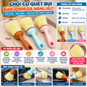 Chổi cọ quét bụi rửa chén đa năng 1827 (7x21cm). GDN/DP