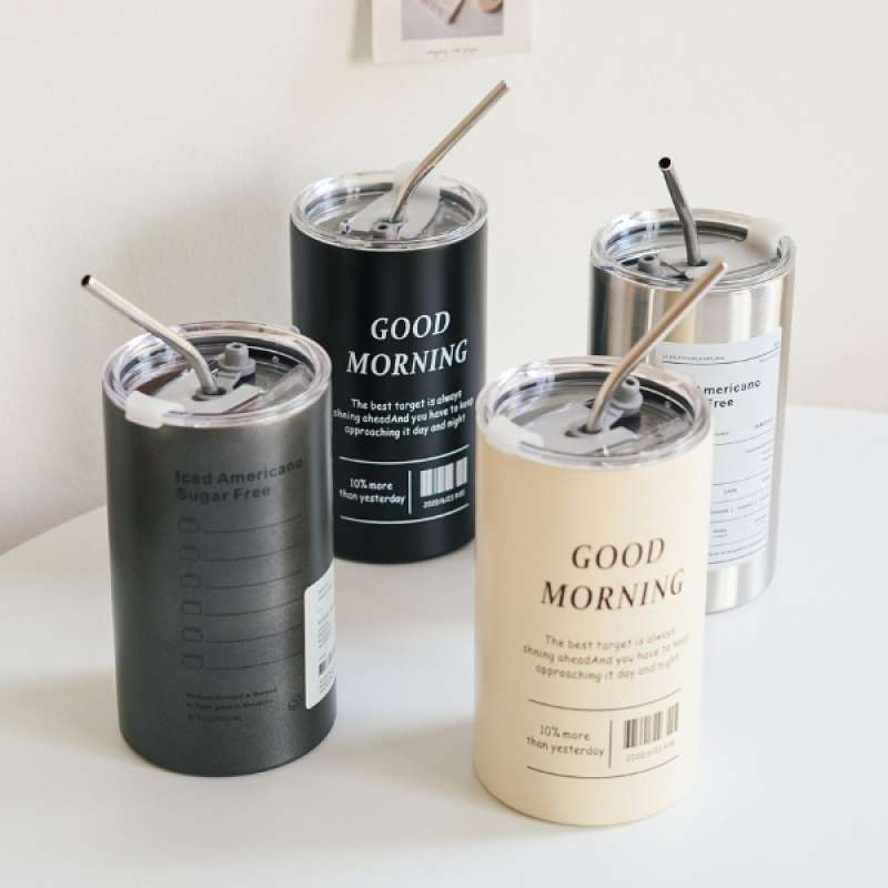 Jual Tumbler Aesthetic Coffee Cup Good Morning Stainless Steel Bonus  Sedotan 600ml (sd1183) Di Seller Blooming_deal - Pegadungan, Kota Jakarta  Barat | Blibli