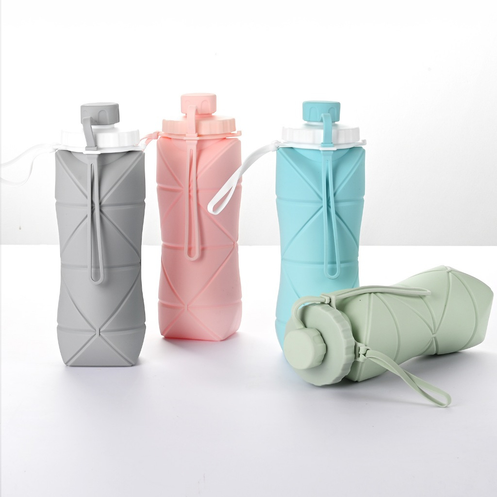 Bình nước gấp gọn dung tích 600ml, Bình đựng nước silicon gấp gọn bỏ túi du  lịch dã ngoại siêu gọn và tiện dụng | Shopee Việt Nam