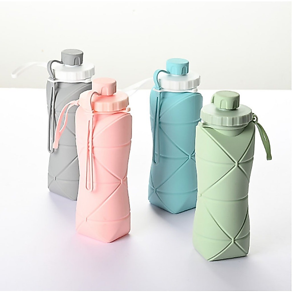 Bình nước silicone gập gọn dung tích 600ml | Shopee Việt Nam