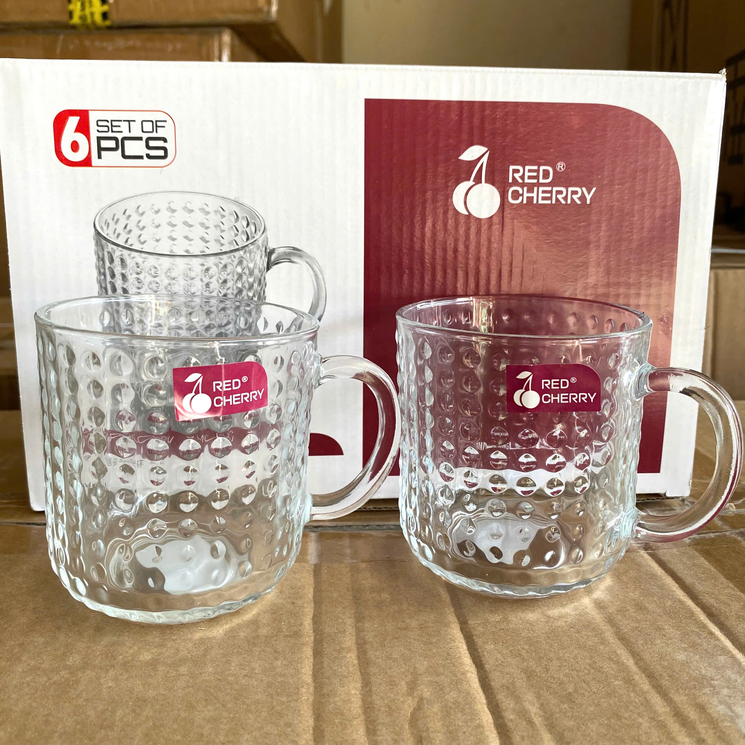 [12] Bộ 6 ly thuỷ tinh trắng ZB12A 280ml