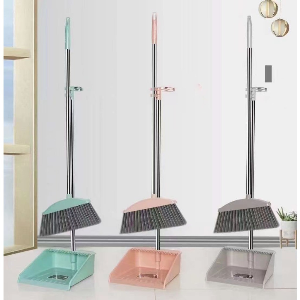 Bộ Chổi Quét Nhà Kèm Hốt Rác Cán Dài Cao Cấp 2 trong 1 Tiện Lợi Thông Minh