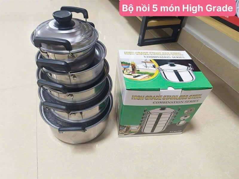 NỒI HẤP 3 TẦNG INOX 28CM - Tổng Kho Gia Dụng Sỉ