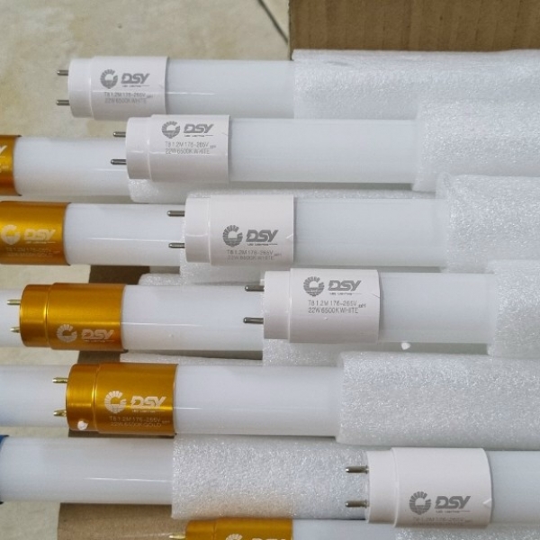 Bóng đèn led tuýp T8 22W 32W đầu nhôm, nhựa dài 1m2 sáng trắng