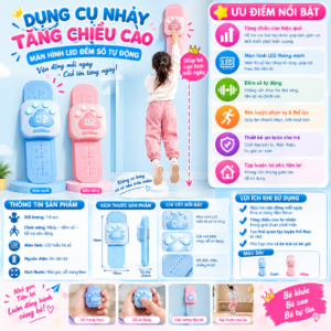 Dụng Cụ Nhảy Tăng Chiều Cao Màn Hình LED Đếm Số Tự Động. KSWT