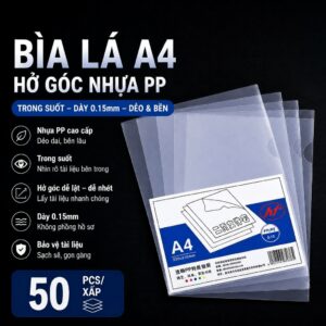 Combo 2 Bìa Lá đựng Giấy A4