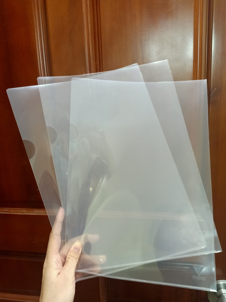 Bìa lá ép 3 góc, bìa dính 3 đầu A4