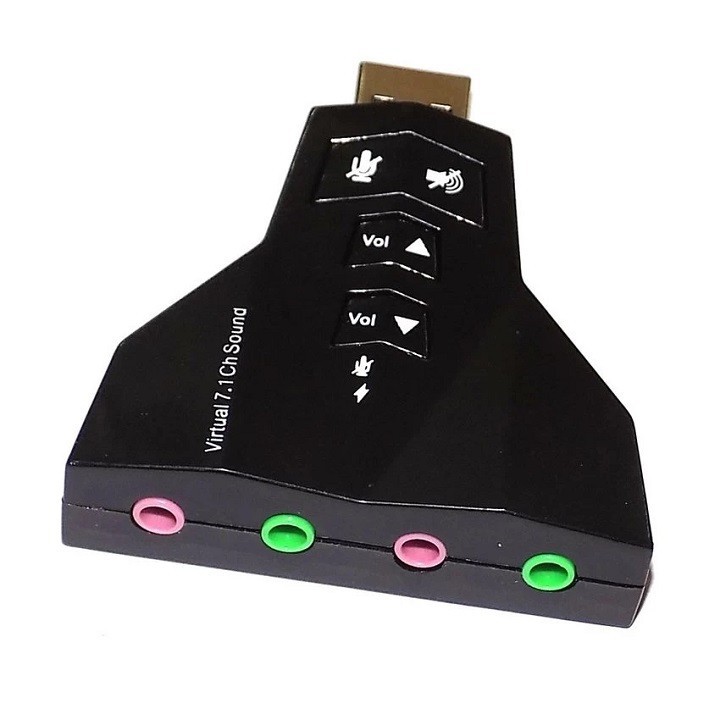 USB ra sound 7.1 3D Hình phi thuyền - 4 jack cắm. Hỗ trợ đổi cổng USB ra âm  thanh. Vi Tính Quốc Duy | Shopee Việt Nam
