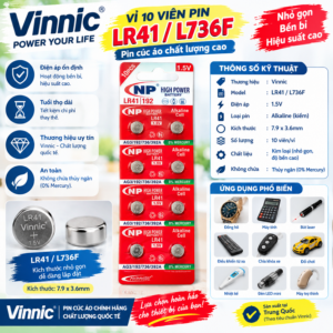 Vỉ 10 viên Pin LR41/ L736F
