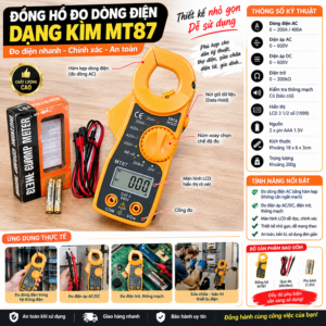 Đồng Hồ Đo Dòng Điện Dạng Kìm MT87