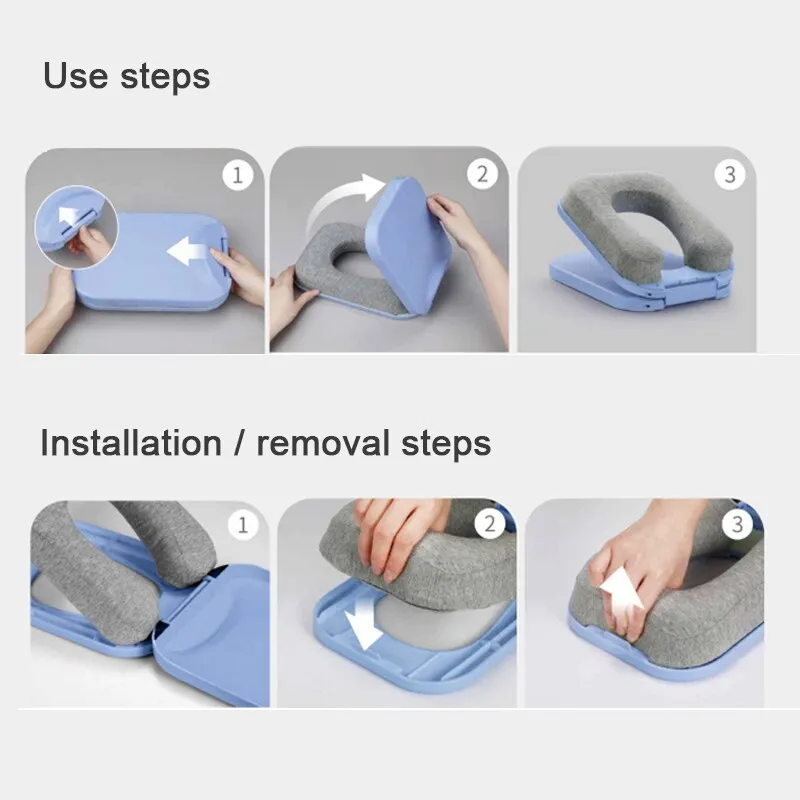 New Nap Sleeping Pillow for Office School Memory Foam Slow Rebound Face Down Desk Pillow Cushion Anti Pressure Foldable | Pillows Easy travel Sleep pillow Portable Nap Donut Pillow - Lazada | Lazada Philippines