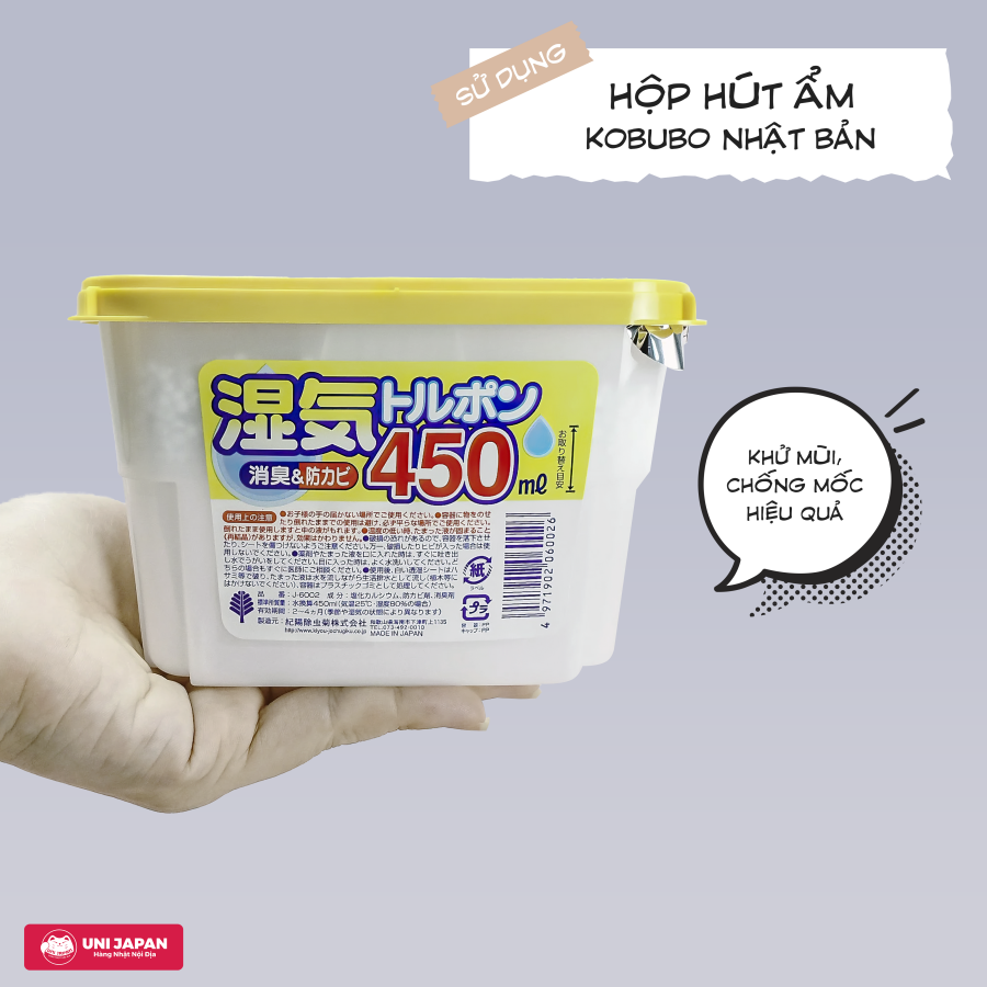 Hộp hút ẩm Kokubo 450ml chính hãng nội địa Nhật