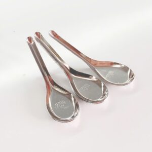Lẻ 3 Thìa/Muỗng inox cao cấp hoa sen. Gmi