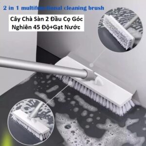 Cây Chà Sàn 2 Đầu Cọ Góc Nghiên 45 Độ+Gạt Nước. K.Châu