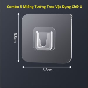 Combo 5 Miếng Tường Treo Vật Dụng Chữ U