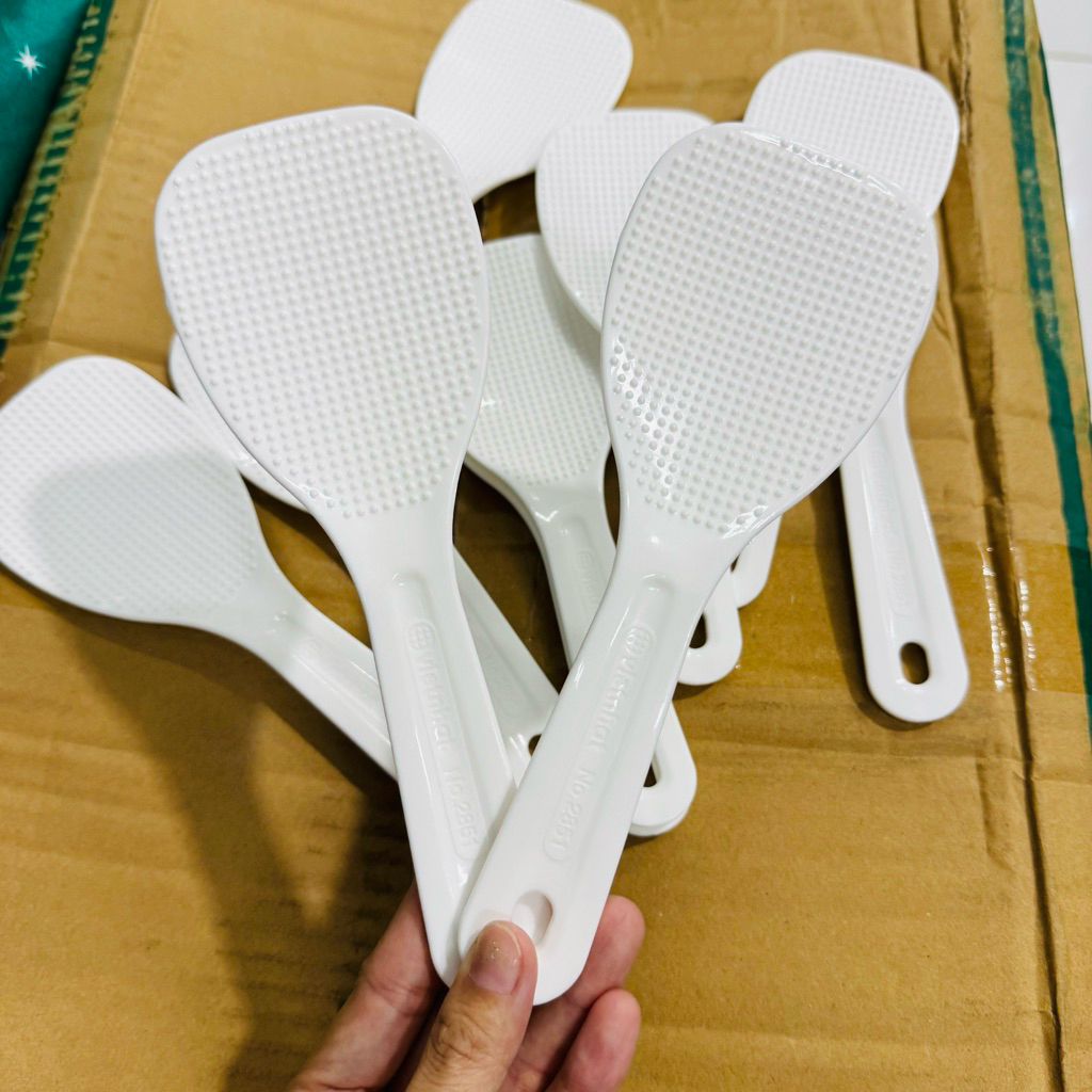 Thìa Xới Cơm, Vá Xới Cơm Chất Liệu Nhựa Trắng Chống Dính Việt Nhật Cao Cấp | Shopee Việt Nam