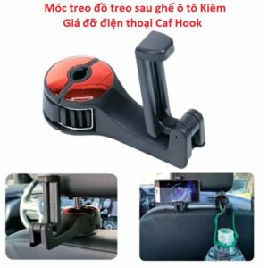 Móc treo đồ treo sau ghế ô tô Kiêm Giá đỡ điện thoại Caf Hook. KSWT
