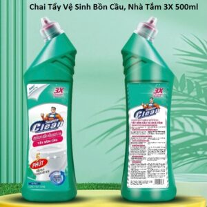 Chai Tẩy Vệ Sinh Bồn Cầu, Nhà Tắm 3X 500ml. (GDN)