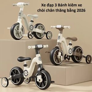 Xe đạp 3 Bánh kiêm xe chòi chân thăng bằng 2026. KSWT