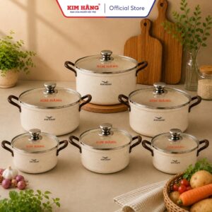 Nồi nhôm Ceramic chống dính Kim Hằng 16cm