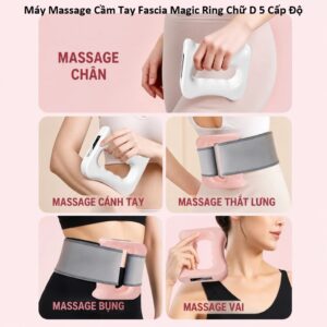 Máy Massage Cầm Tay Fascia Magic Ring Chữ D 5 Cấp Độ. KSWT