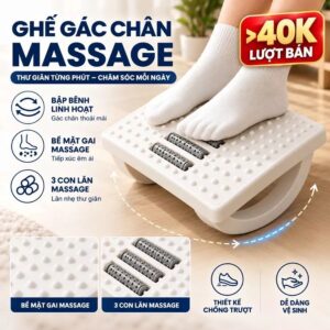 Ghế Gác Massage Chân Văn Phòng Hình Đế Bán Nguyệt. KSWT