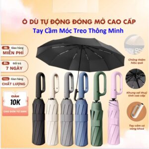 Cây Dù Dù Đóng Mở Tự Động Tay Cầm Móc Treo. KSWT
