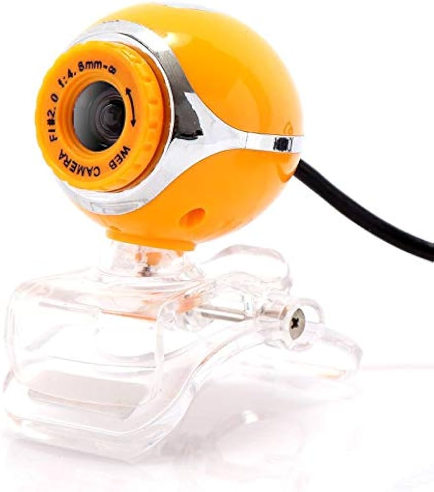 USB 50.0M HD Webcam Camera Web Cam With Mic for Desktop PC Laptop Computer Peripheral Yellow GC1562 : Amazon.ae: Computers