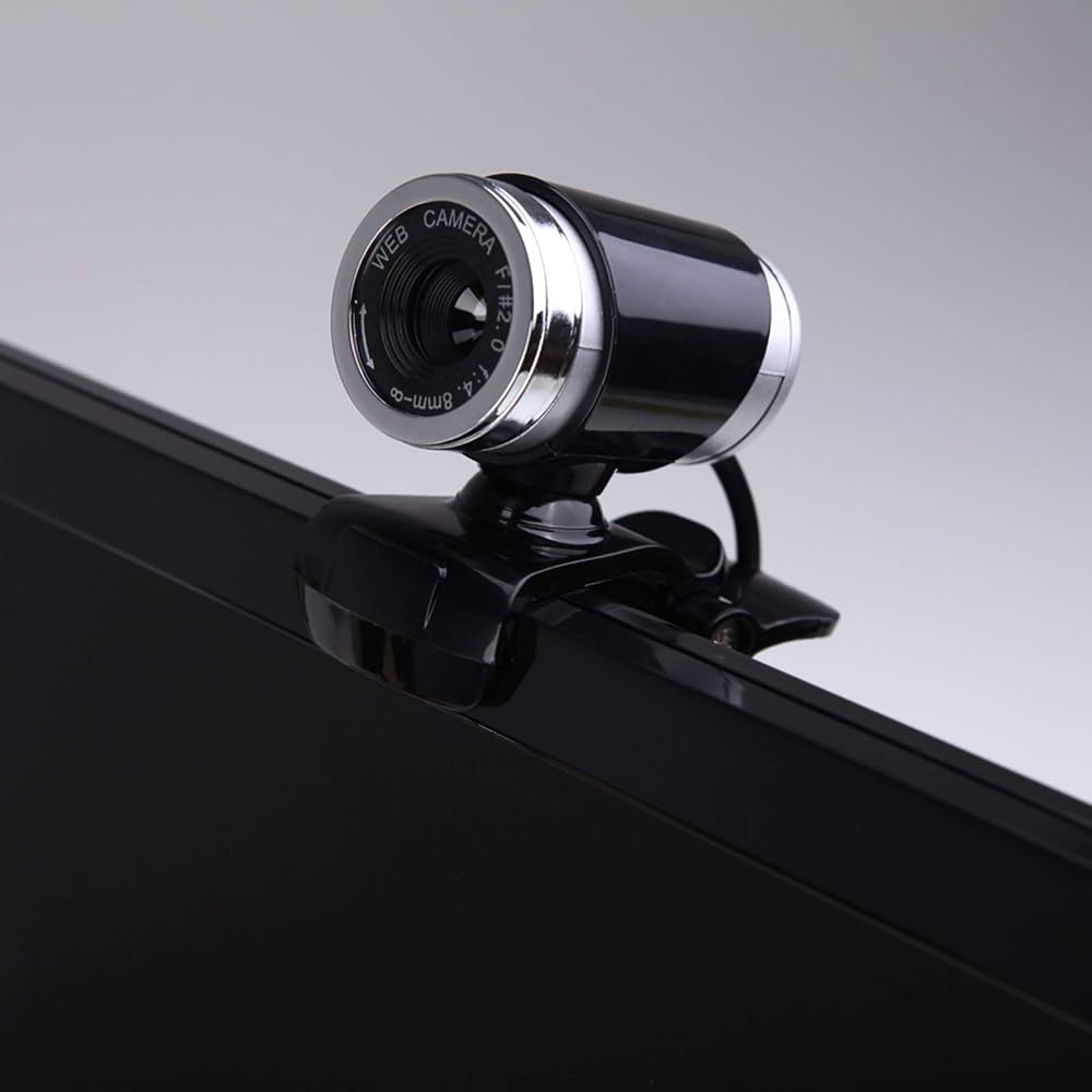 NIMMZ COLLECTION USB 2 0.3 Million Pixels Camera Web Cam with MIC Clip-on 360 Degree for Desktop Skype Computer PC Laptop Black : Amazon.in: Computers & Accessories