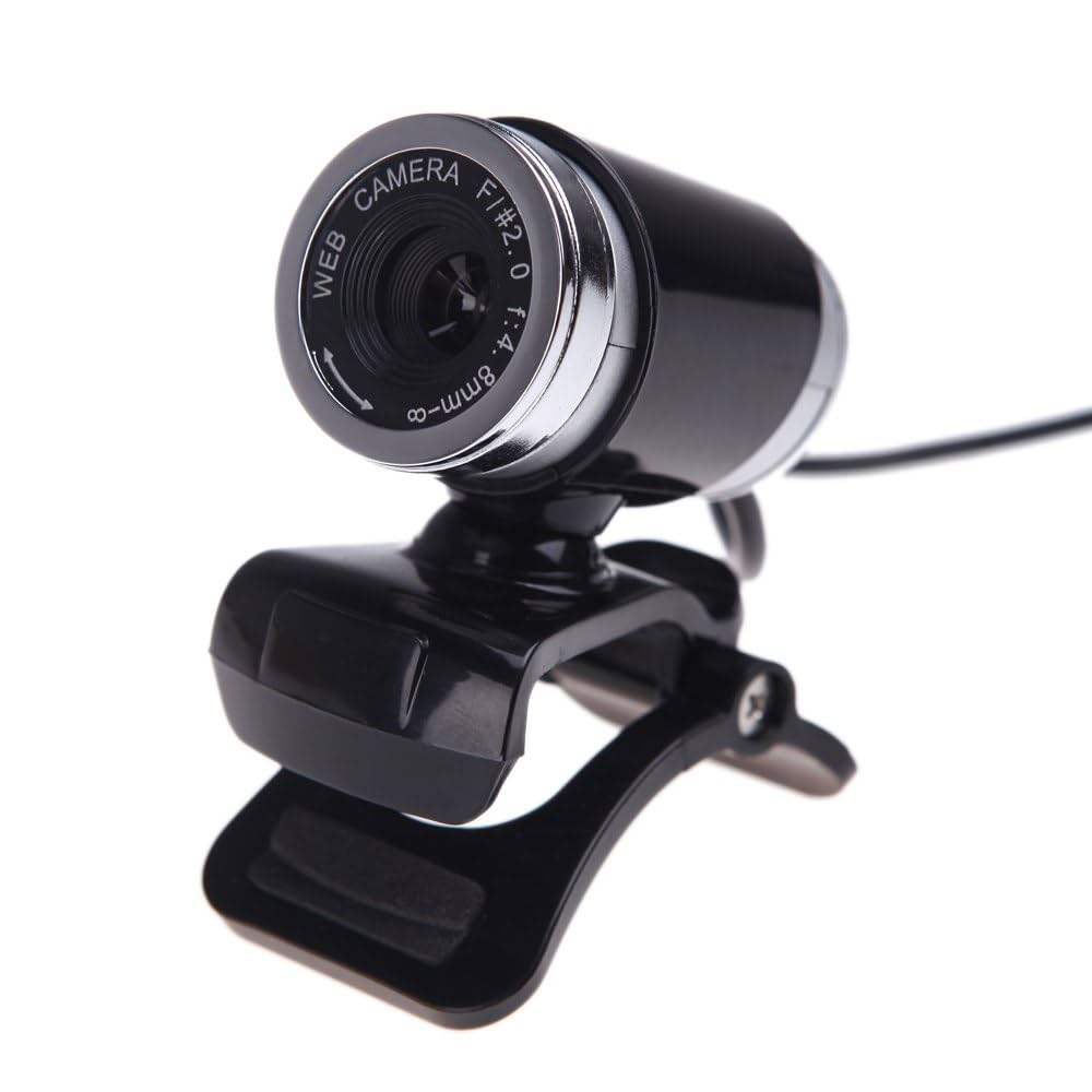 USB 2.0 12 Megapixel HD Camera Web Cam with MIC Clip-on 360 Degree for Desktop Skype Computer PC Laptop Black Black' : Amazon.in: Computers & Accessories