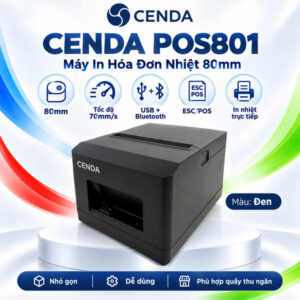 Máy In Hoá Đơn Cenda POS801 khổ giấy 80mm USB/Bluetooth. (Hàng đặt trong ngày)