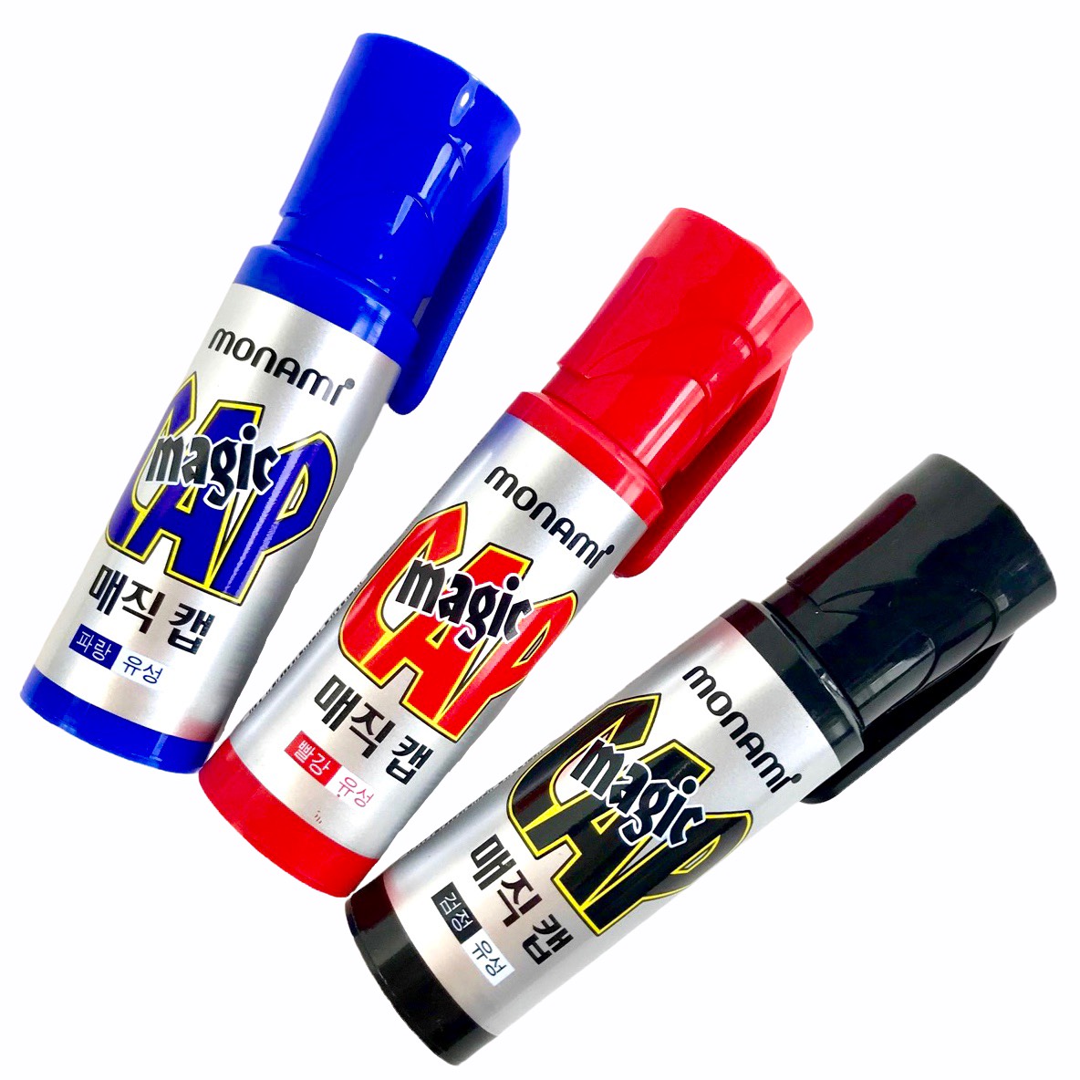 Bút lông dầu Monami Magic Cap, viết ghi băng keo, văn phòng phẩm