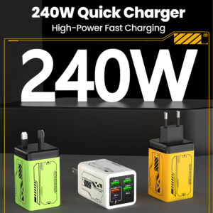 Cốc/ Củ Sạc Nhanh 240W 6 cổng (4USB+2Type-c)