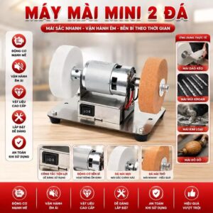Máy mài đánh bóng điều chỉnh tốc độ 2 đá. KSWT